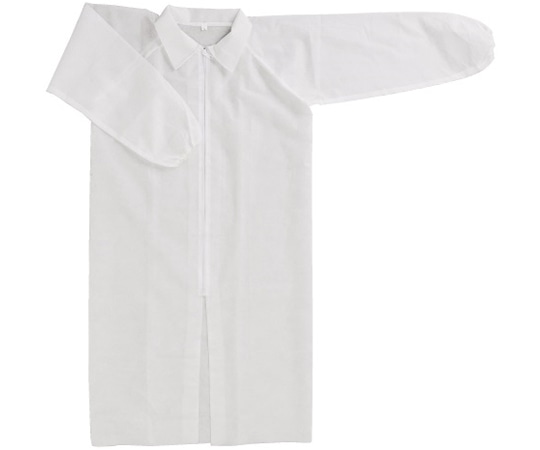 川西工業 不織布使いきり白衣 ホワイト 3L7028 1枚 (ご注文単位1枚) 【直送品】