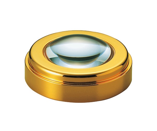 クリアー光学 置き型ルーペ デスクルーペ 5倍 40mm 本金メッキボディPO-540 1個 (ご注文単位1個) 【直送品】