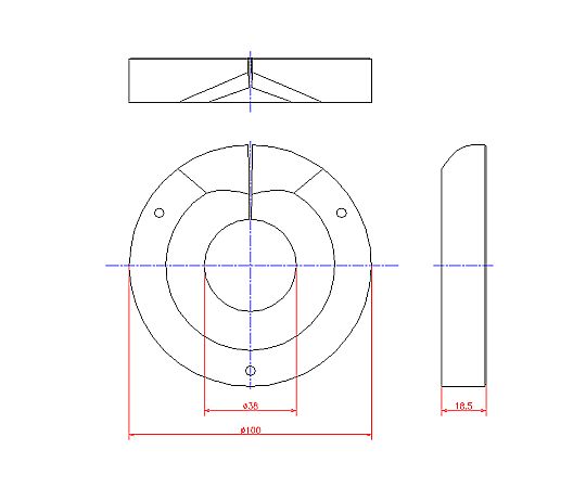 ジョー・プリンス竹下 車輪ストッパーゴム MPC-250-2 1個 (ご注文単位1個) 【直送品】