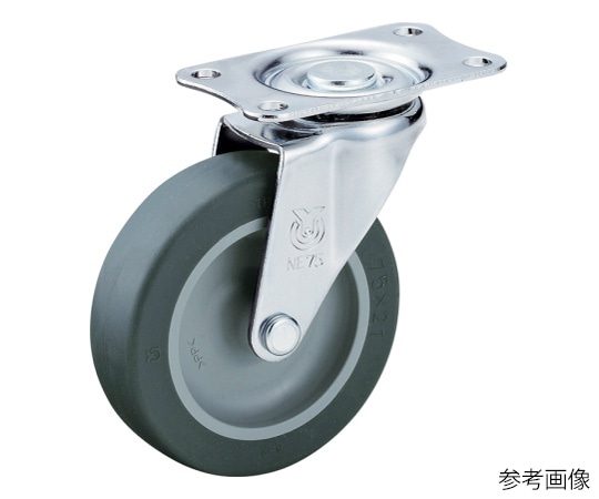 ユーエイ E型キャスター 自在車プレート式E-50EL 1個 (ご注文単位1個) 【直送品】