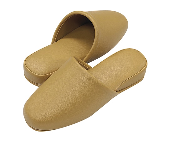 ストロング スリッパ (抗菌カラーテンダー・6足入) 前閉じ キャメル 1袋 (ご注文単位1袋) 【直送品】