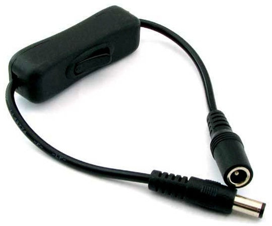 アズワン 中間スイッチ付きDC中継ケーブル (2.1φ) CHU-21 1個 (ご注文単位1個) 【直送品】