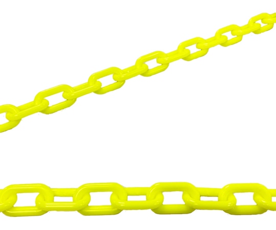 セーフラン安全用品 プラスチック製チェーン 10m 蛍光黄TW008-10 1本 (ご注文単位1本) 【直送品】