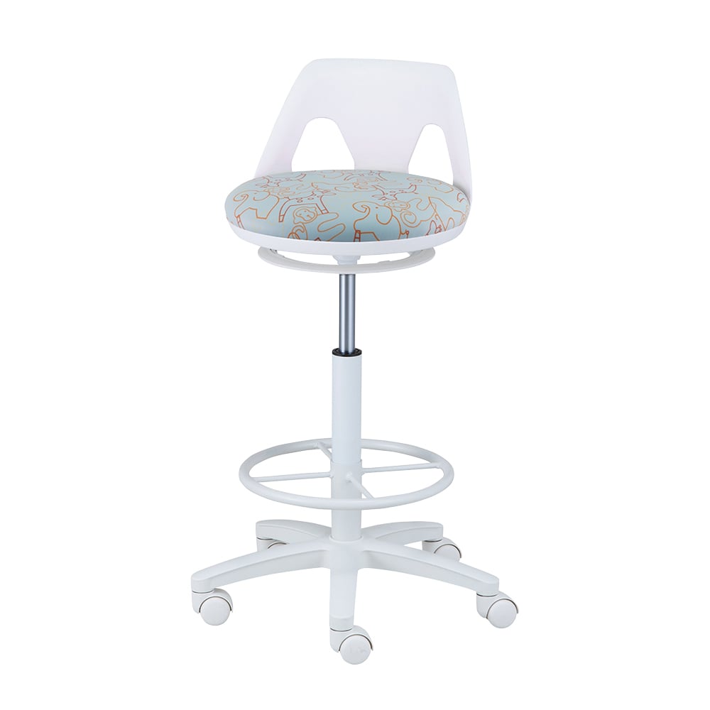 アズワン ナースチェア (ラクーン/ワイド) リング付き アニマルNV-RA-W 1個 (ご注文単位1個) 【直送品】