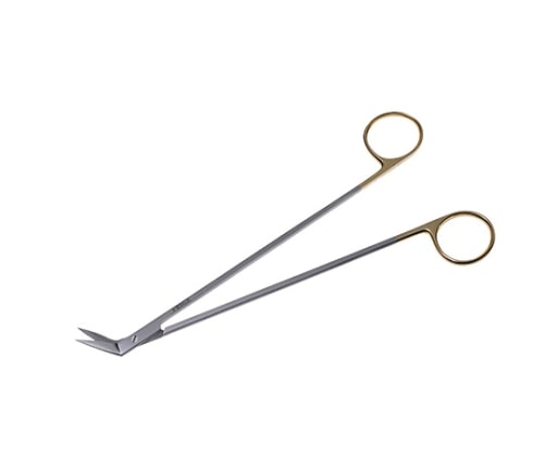 日本フリッツメディコ T/Cポッツスミス・アングル剪刀 19cm 60度B027-018D 1個 (ご注文単位1個) 【直送品】