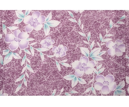 アズワン ガーゼ二重袷せ寝巻き 婦人用 紫 LUPK 300-8 1枚 (ご注文単位1枚) 【直送品】