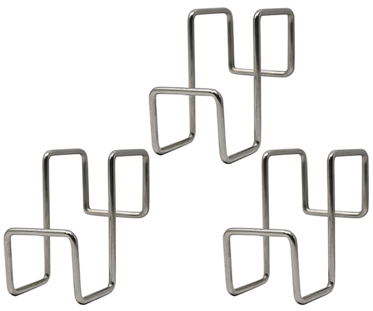 セーブインダストリー ステンレス扉用フック3個組SV-6568 1組 (ご注文単位1組) 【直送品】