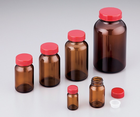 アズワン 規格瓶SCC 37.5mL 100本入 (純水洗浄処理済み) 茶No.4K 1箱 (ご注文単位1箱) 【直送品】