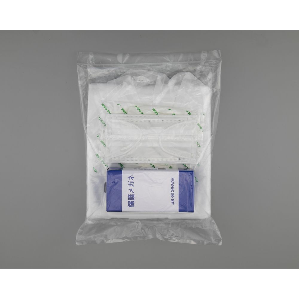 アズワン ディスポ実験着セットM 1セット (ご注文単位1セット) 【直送品】