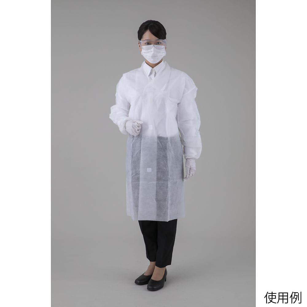 アズワン ディスポ実験着セットM 1セット (ご注文単位1セット) 【直送品】