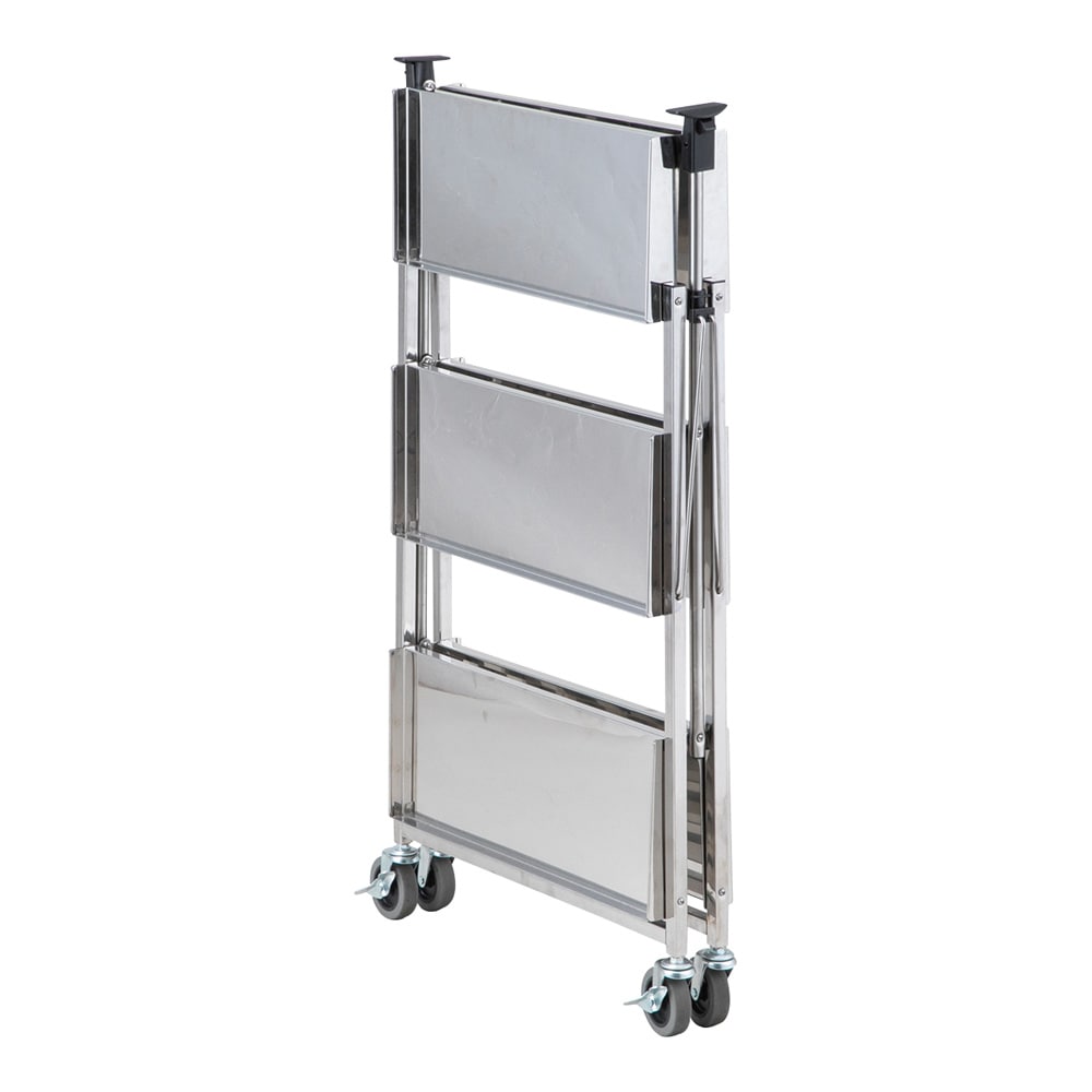 アズワン 折りたたみラボベンチF (ステンレス製) 3段タイプLB800F-SUS 1台 (ご注文単位1台) 【直送品】