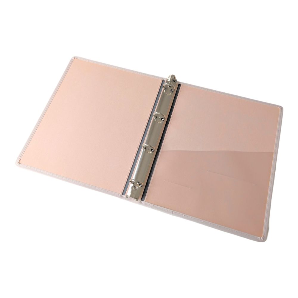 サンリーフ カルテブック (スタンダードタイプ) A4 4穴 ピンク 背幅40mmSK-440-4P 1冊 (ご注文単位1冊) 【直送品】