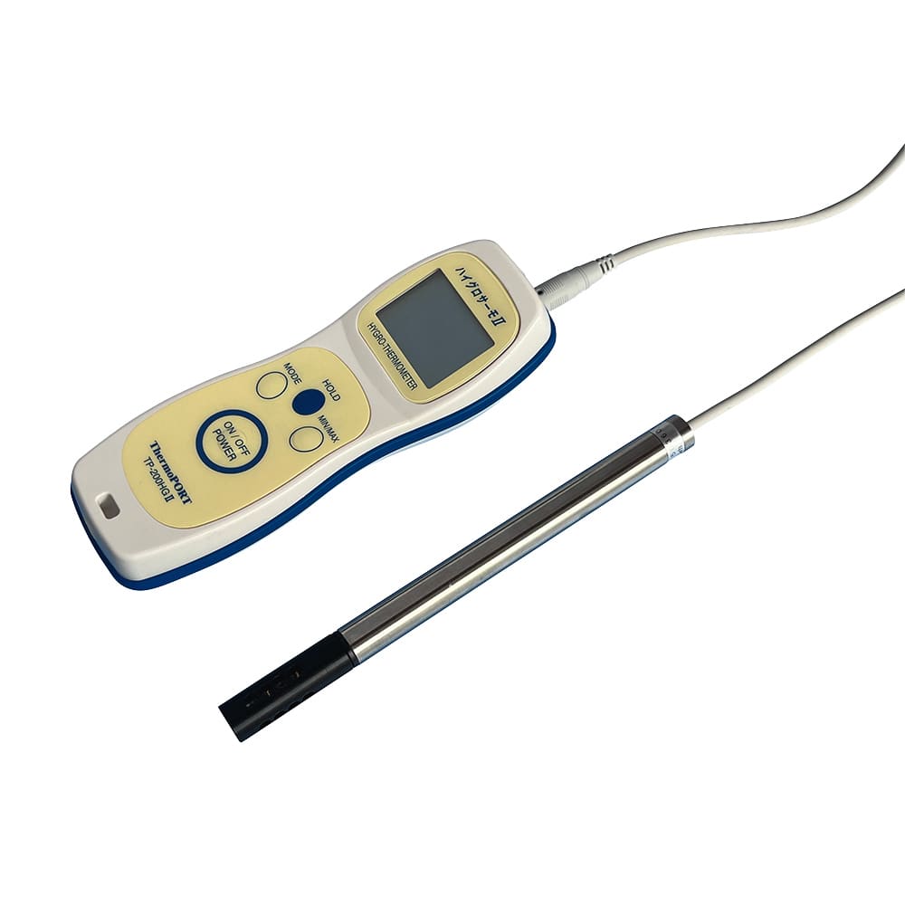 サーモポート ハンディ温湿度計 ハイグロサーモⅡ (センサリフレッシュ機能付) 本体のみTP-200HGII 1個 (ご注文単位1個) 【直送品】