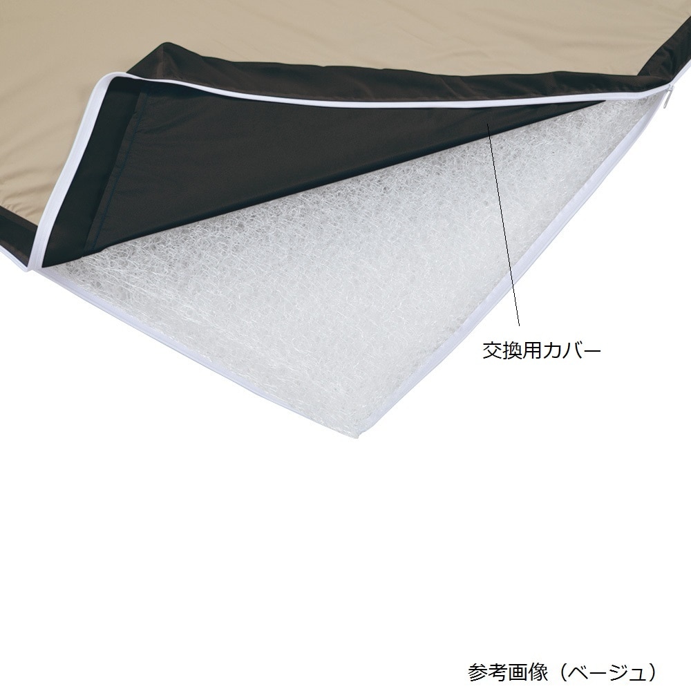 アズワン 洗えるムレない体圧分散マットレス (二層一体構造) 交換用カバー 1890×830×80mm ブルーBL83 1枚 (ご注文単位1枚) 【直送品】