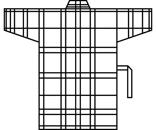 サンアロー 患者衣 (上衣・男女兼用) ブルー×ピンク S285-98 S 1枚 (ご注文単位1枚) 【直送品】