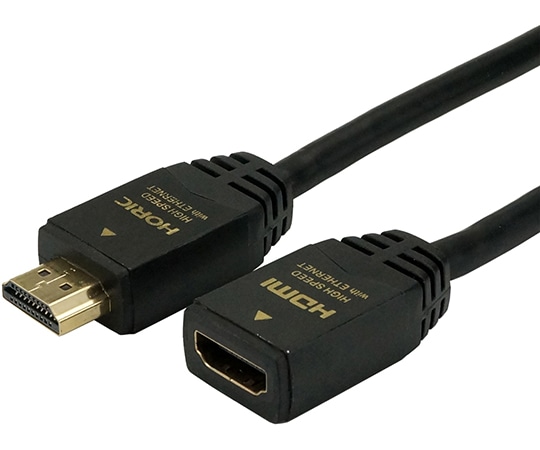 ホーリック ハイスピードHDMI延長ケーブル 1.0m ブラック タイプAメス-タイプAオス 4K 3D HEC ARC フルHD 対応 金メッキ端子HDFM10-040BK 1個 (ご注文単位1個) 【直送品】