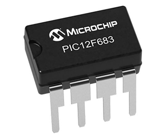 Microchip マイコン 8ビット RISC PIC12F683 20MHz 3.5 kB フラッシュ 8-Pin PDIP 1袋 (5個入) PIC12F683-I/P 1袋 (ご注文単位1袋) 【直送品】