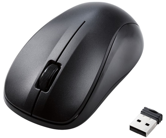 エレコム 法人向けマウス 無線 IRマウス Mサイズ 抗菌 ブラックM-K6DRKBK/RS 1個 (ご注文単位1個) 【直送品】