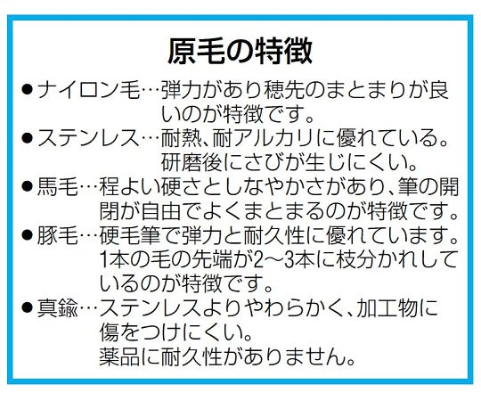エスコ 11.1x200mm チューブブラシ (真鍮製) EA109SB-4 1本 (ご注文単位1本) 【直送品】