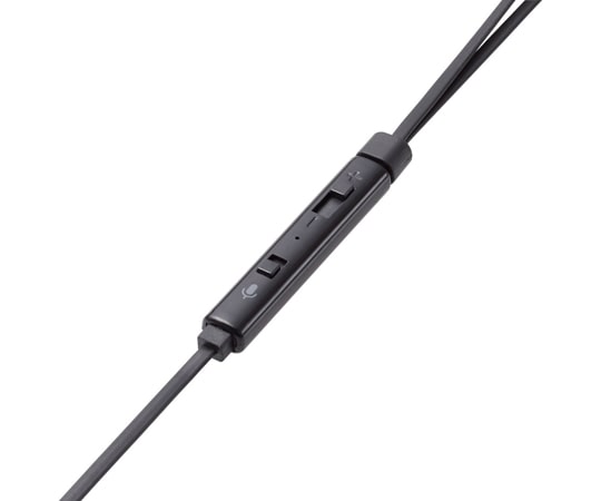 エレコム インナーイヤー型ヘッドセット カナル ミュートスイッチ付 両耳 4極φ3.5mm 変換ケーブル付 ブラックHS-EP17TBK 1個 (ご注文単位1個) 【直送品】