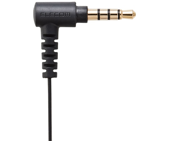 エレコム インナーイヤー型ヘッドセット カナル ミュートスイッチ付 両耳 4極φ3.5mm 変換ケーブル付 ブラックHS-EP17TBK 1個 (ご注文単位1個) 【直送品】