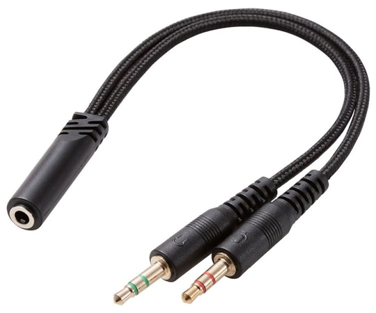 エレコム インナーイヤー型ヘッドセット カナル ミュートスイッチ付 両耳 4極φ3.5mm 変換ケーブル付 ブラックHS-EP17TBK 1個 (ご注文単位1個) 【直送品】