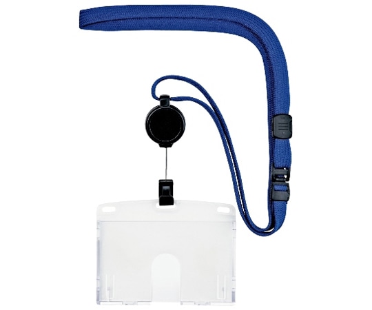 オープン工業 吊り下げ名札 リール式ハードID1枚 青NL-7P-BU 1個 (ご注文単位1個) 【直送品】