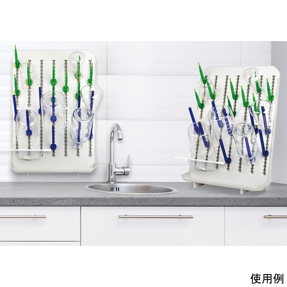 アズワン ラボ用2way乾燥ラック (卓上・壁掛け 対応) 120791 1台 (ご注文単位1台) 【直送品】