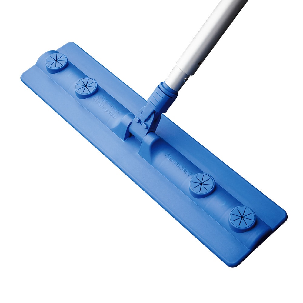 Foamtec クリーンルームモップ レバーロック式FT416C 1セット (ご注文単位1セット) 【直送品】