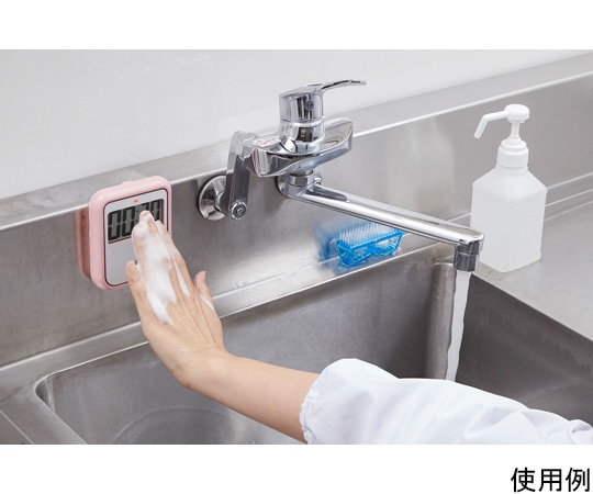 タニタ 非接触タイマー 洗えるタイプ ピンクTD-422PK 1個 (ご注文単位1個) 【直送品】
