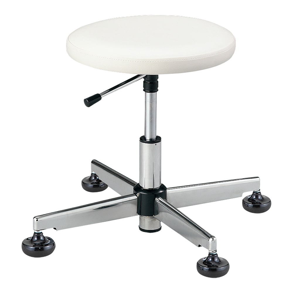 アズワン クリーンルーム用帯電防止チェア (固定脚タイプ・クラス100対応) ホワイト 足掛けリング無しCR-83WT 1個 (ご注文単位1個) 【直送品】