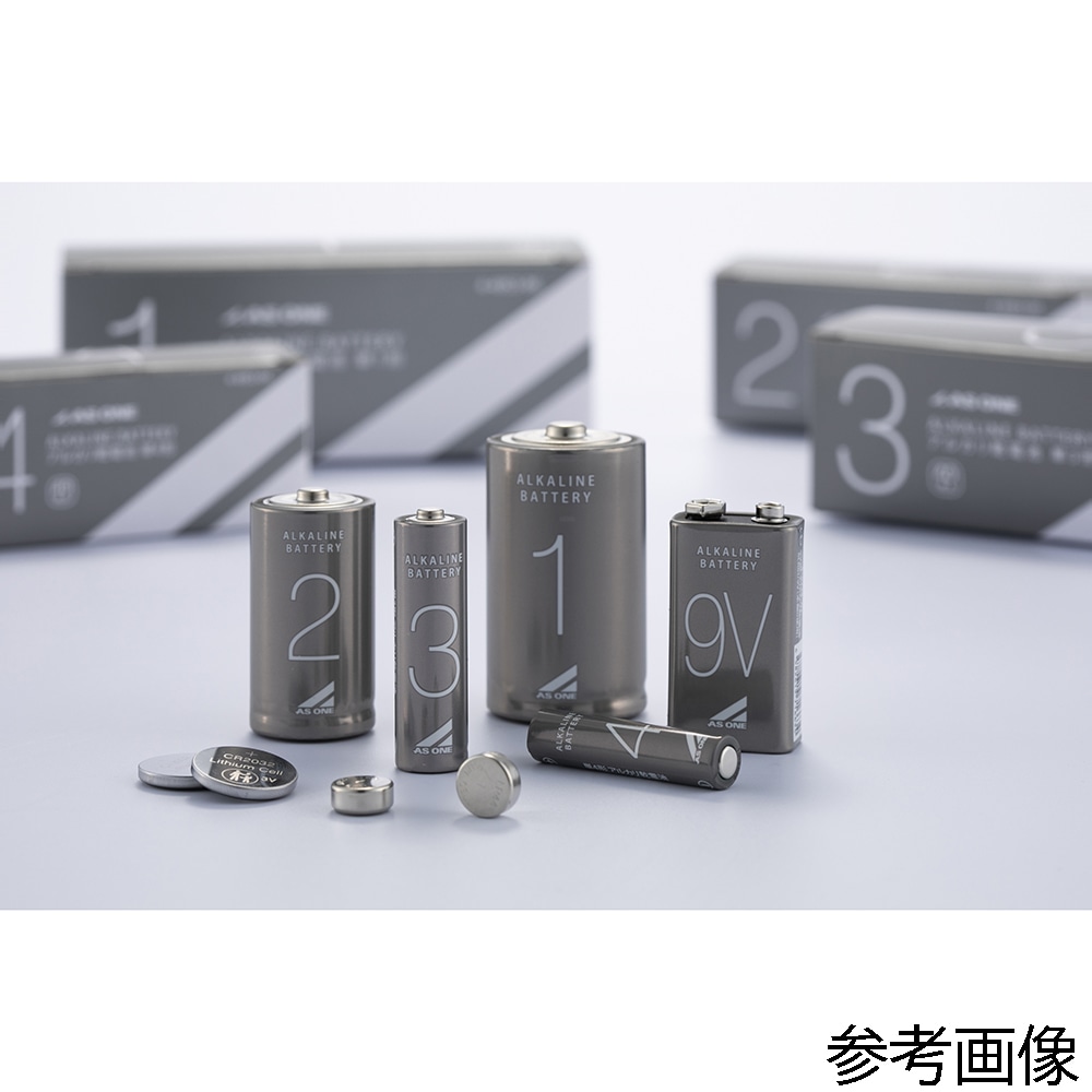 アズワンのアルカリ乾電池 単2 1パック (2本入) 1パック (ご注文単位1パック) 【直送品】