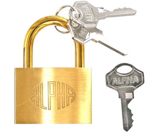 アルファ アルファ南京錠 #1000 45mmAL-006 1個 (ご注文単位1個) 【直送品】
