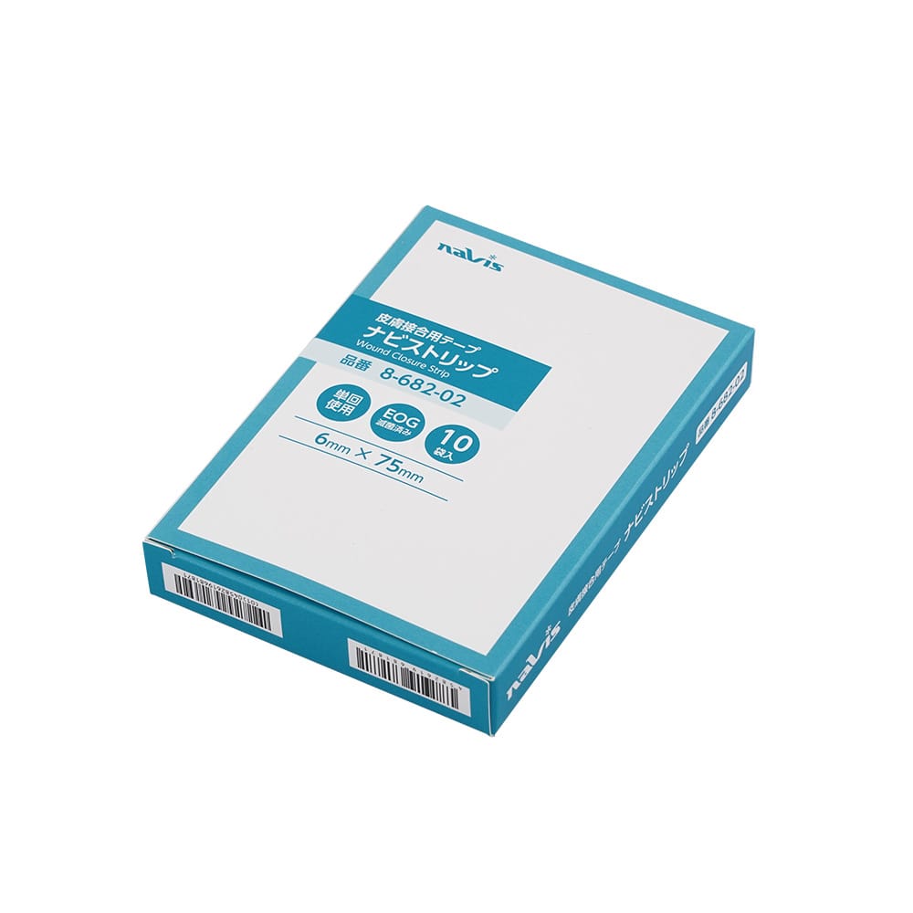 アズワン ナビストリップ (皮膚接合用テープ) 6×75mm 3本×10袋入SC675 1箱 (ご注文単位1箱) 【直送品】