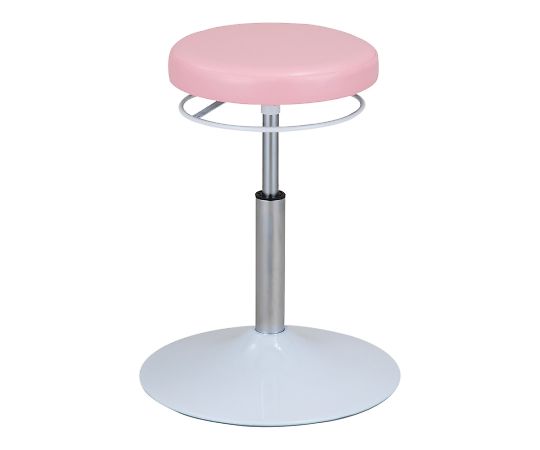 アズワン 患者用ラウンドチェア ピンクNC-PK 1個 (ご注文単位1個) 【直送品】