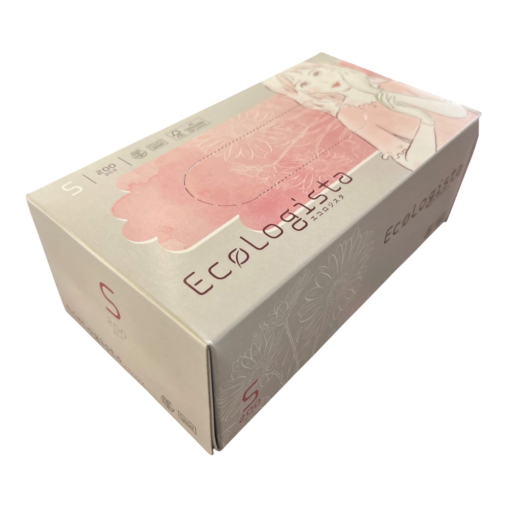 三興化学工業 ニトリル手袋 エコロジスタ (加硫促進剤フリー) S 200枚入280020 1箱 (ご注文単位1箱) 【直送品】