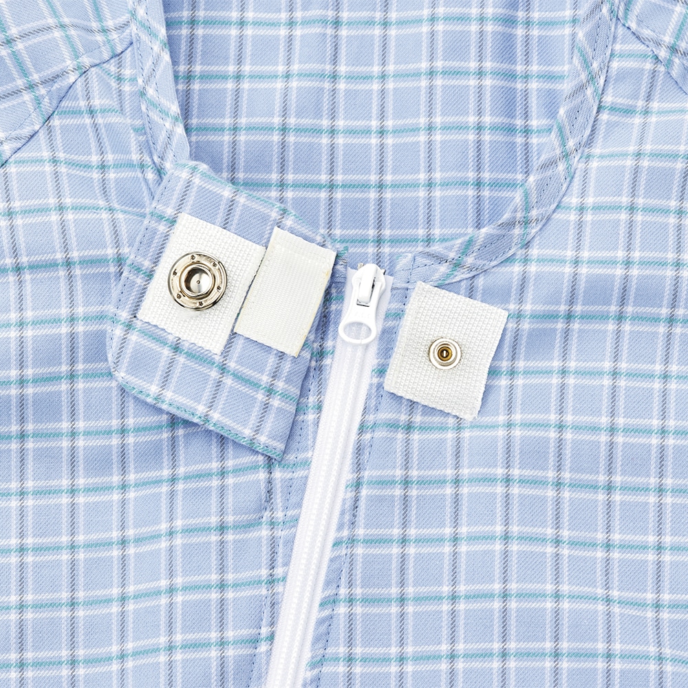 松本ナース産業 つなぎねまき ビエラ WファスナーII型ホックカバー付 ピンク L4300 1枚 (ご注文単位1枚) 【直送品】