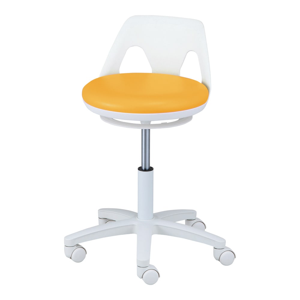 アズワン ナースチェア (ラクーン/ワイド) リング無し オレンジNV-O-W 1個 (ご注文単位1個) 【直送品】