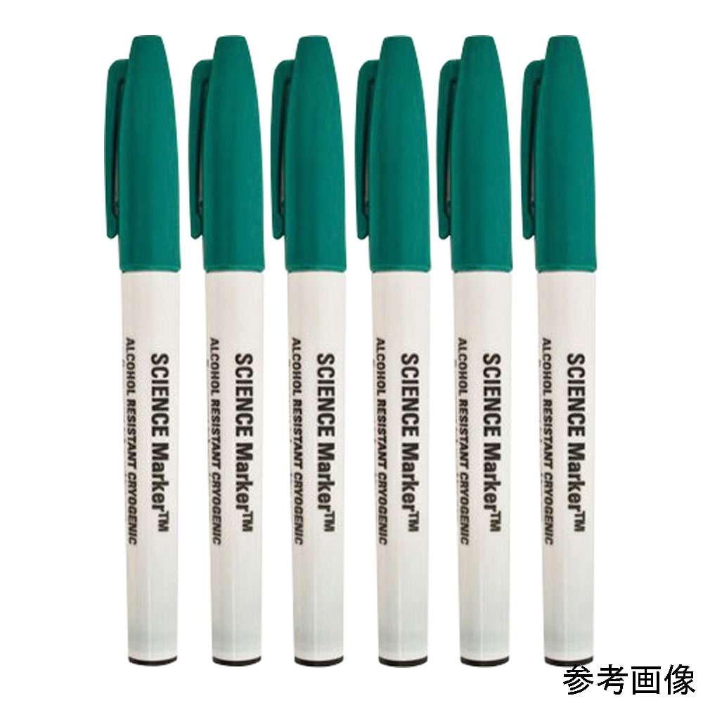 GA International 超低温耐アルコールマーカー (SCIENCE-Marker) 緑SM-1G-6 1本 (ご注文単位1本) 【直送品】