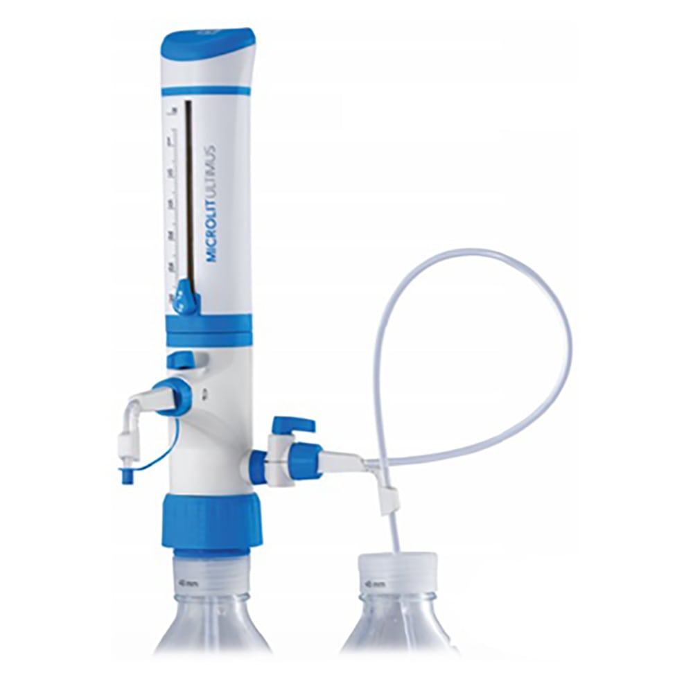 MICROLIT ボトルトップディスペンサー 吸引ノズル・泡抜機構付ULT-2.5 1セット (ご注文単位1セット) 【直送品】