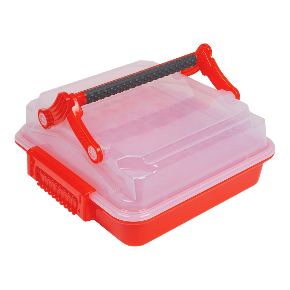 アズワン サンプル運搬ボックス (Duraporter) レッド120927 1個 (ご注文単位1個) 【直送品】