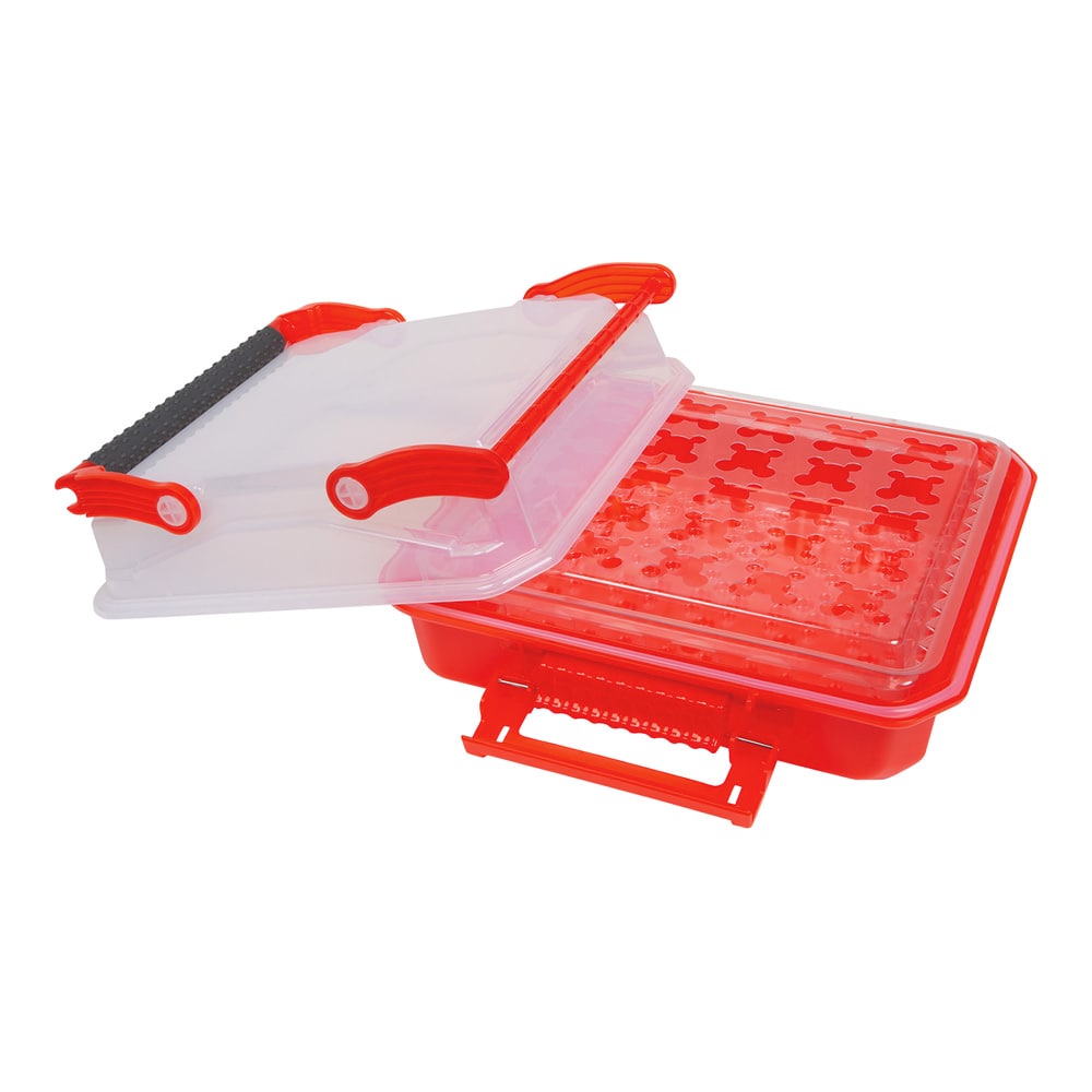 アズワン サンプル運搬ボックス (Duraporter) レッド120927 1個 (ご注文単位1個) 【直送品】