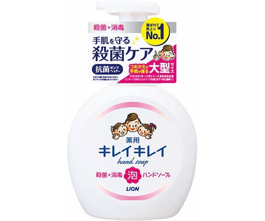 ライオン キレイキレイ 薬用泡ハンドソープ シトラスフルーティの香り 本体 大型サイズ 500mL 1個 (ご注文単位1個) 【直送品】