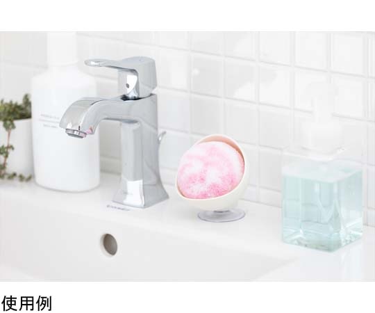山崎産業 (コンドル) バスボンくん抗菌 洗面台スッキリポンポン ケース付 ピンク 1個 (ご注文単位1個) 【直送品】