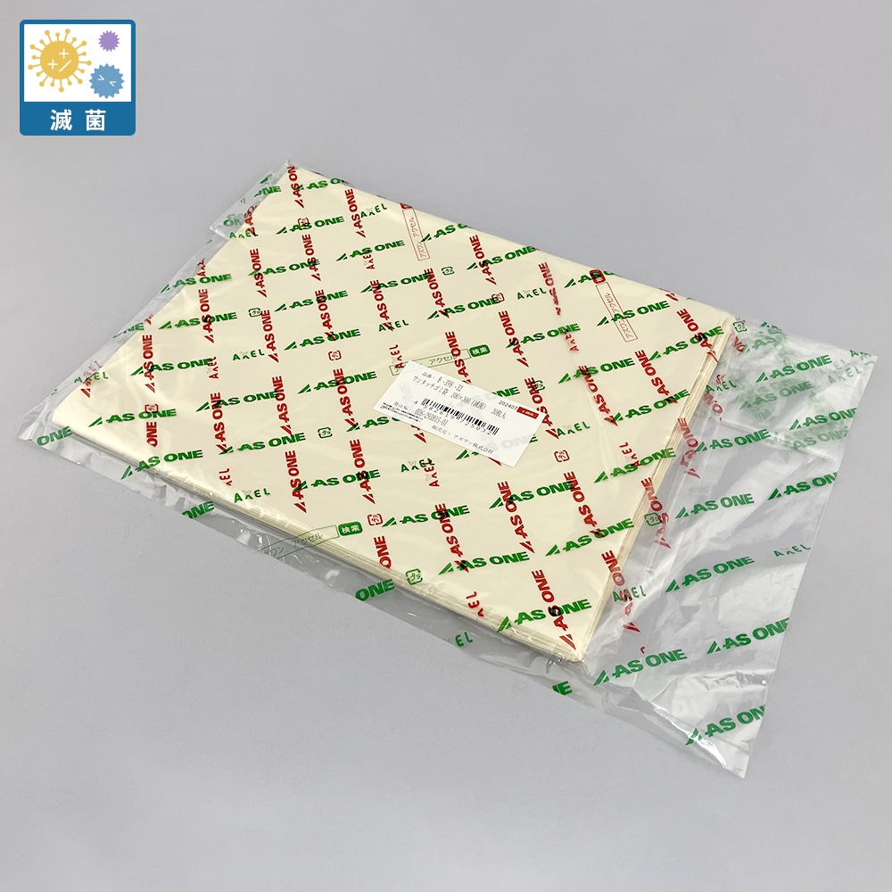 アズワン ワンタッチゴミ袋 300×300mm (滅菌) 1袋 (30枚入) 1袋 (ご注文単位1袋) 【直送品】