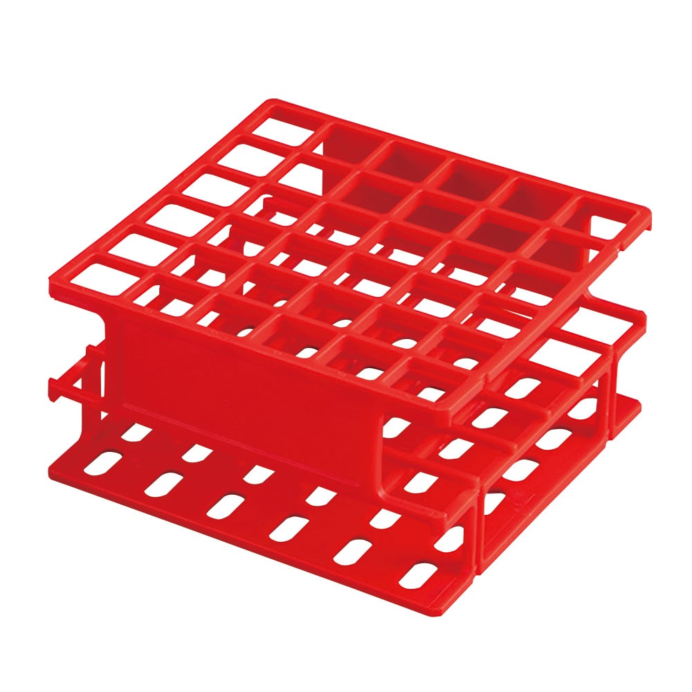 Polylab テストチューブスタンド 130×130×70mm77907 1個 (ご注文単位1個) 【直送品】