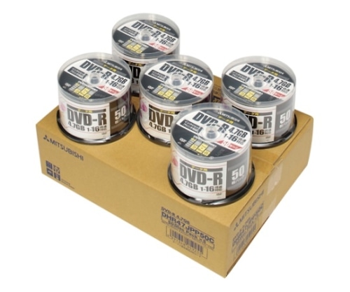 三菱化学メディア PC DATA用 DVD-R 1回記録タイプ 250枚DHR47JPP50C 1パック (ご注文単位1パック) 【直送品】