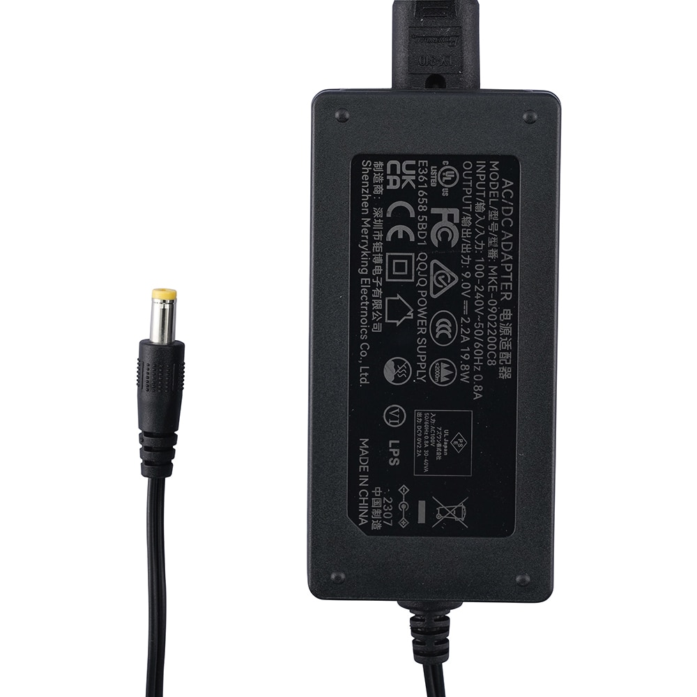 アズワン ACアダプタ DC9V 2.2AMKE-0902200C8 1個 (ご注文単位1個) 【直送品】