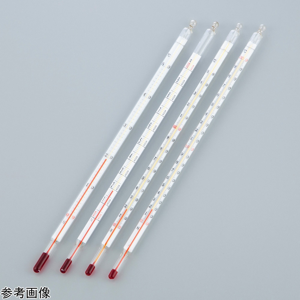 アズワン 赤液二重管温度計 0～100℃JC-2002 1個 (ご注文単位1個) 【直送品】