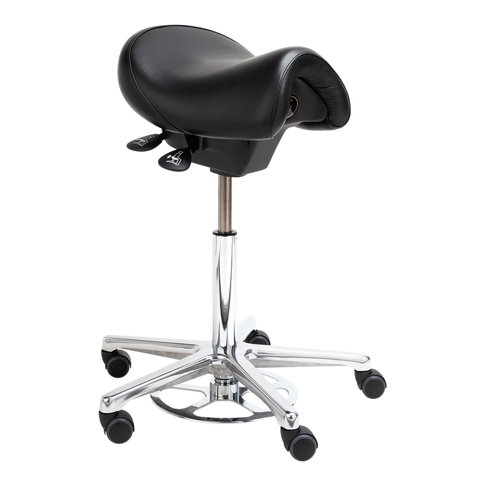 HAGER WERKEN サドル型椅子 フットペダル付BSS204021,BSTE-2014 W/Foot Pedal 1台 (ご注文単位1台) 【直送品】